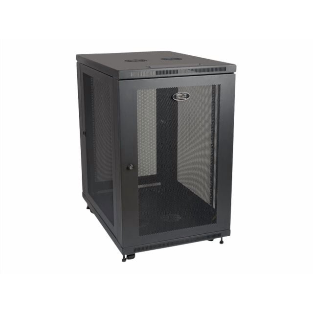 Tripp Lite 18U Rack Enclosure Server Cabinet 33" Deep w/ Doors & Sides - Rack cabinet - black - 18U - 19"