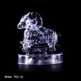 thumbnail image 2 of IROINID Casse-Tête en Cristal 3D Scie Gigogne Clair Douze 12 Constellations Astrologie Flash Lumière DEL, 2 of 3