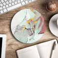 thumbnail image 4 of Round Mousepad, Beach Sunrise or Sunset Mouse Pad, Premium-Textured Small Mouse Mat with Waterproof Non-Slip Rubber Base for Laptop Computer Office Desk Accessories,7.9 x 7.9 inch, 4 of 4