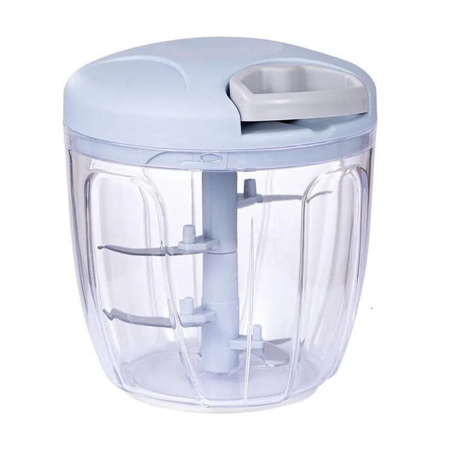 Suncoda Chopper, Manual Food Chopper Hand String Garlic Chopper for Kitchen Easy Cleaning Food Processor for Onions Garlic Carrots Tomato Meat with Stainless Steel