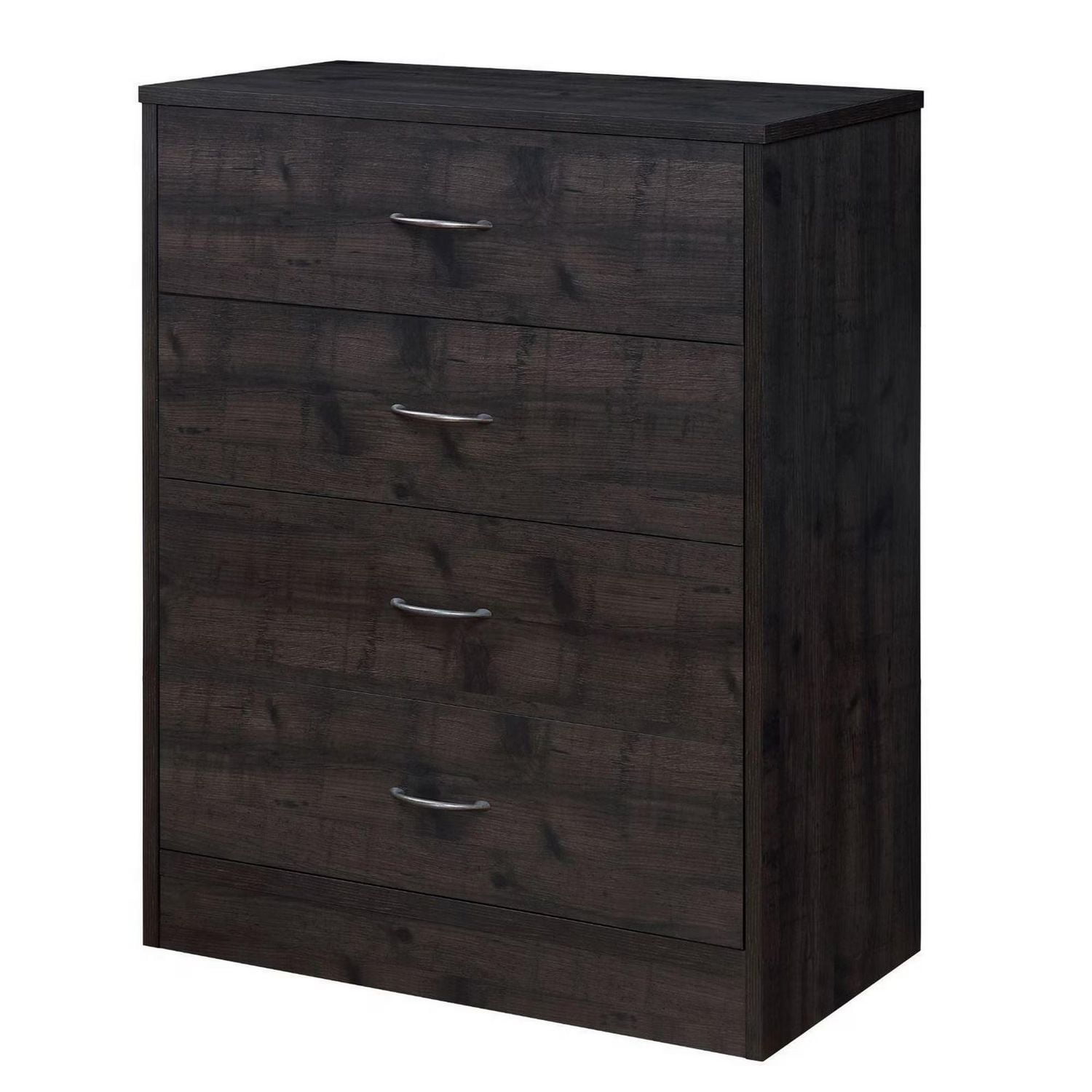 Mainstays Commode à 4 Tirois, Chêne Noir