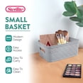 thumbnail image 3 of Sterilite 10 x 8 x 4.25 Inch Woven Rectangular Short Basket (24 Pack), 3 of 11