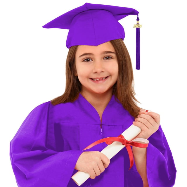 TZEWGL Tees For Girl Boy Kindergarten Graduation Gown Tassel Preschool Sash Top With Cap Set For Infnants size 2-3T