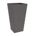 thumbnail image 1 of TierraVerde Avondale Lattice Planter Charcoal 24" H, 1 of 6
