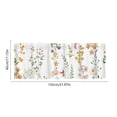 thumbnail image 3 of Birdeem Valances for Windows, Bathroom Curtains Window, Short Floral Small Window Valance Curtains for Bathroom Kitchen Cafes Thermal Insulating Tier Curtains 52X18Inch Colorful Flowers Leaves Plants, 3 of 6