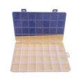 thumbnail image 4 of Clear Plastic Storage Box 28 Grids ABS Transparent Small Item Organizer Box for Jewelry Hair Ties, 4 of 6