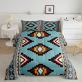thumbnail image 1 of Erosebridal Aztec Bedding King Comforter Set for Adult, Rustic Bear Down Comforter, Geometric Stripe Decor, 3pcs, 1 of 7