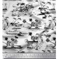 thumbnail image 1 of Soimoi Poly Georgette Fabric Chair,Palm Tree & Yacht Beach Print Sewing Fabric Yard 42 Inch Wide, 1 of 3