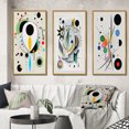 thumbnail image 1 of Designart "Ethereal Séance V" Modern Geometric Framed Wall Art Set Of 3 - White Abstract Frame Canvas Set For Living Room Decor, 1 of 6