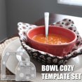 thumbnail image 4 of Clearance! Bowl Cozy Template Cutting Ruler Set Acrylic Transparent Quilting Bowl Templates for Hot and Cold Food Bowl Rack Diy Kitchen Art Craft Acrylic Stencil Cut On Fold Template Sewing, 4 of 9