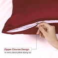 thumbnail image 2 of Unique Bargains Satin Pillowcase Zippered Silky Sateen, 2 of 9