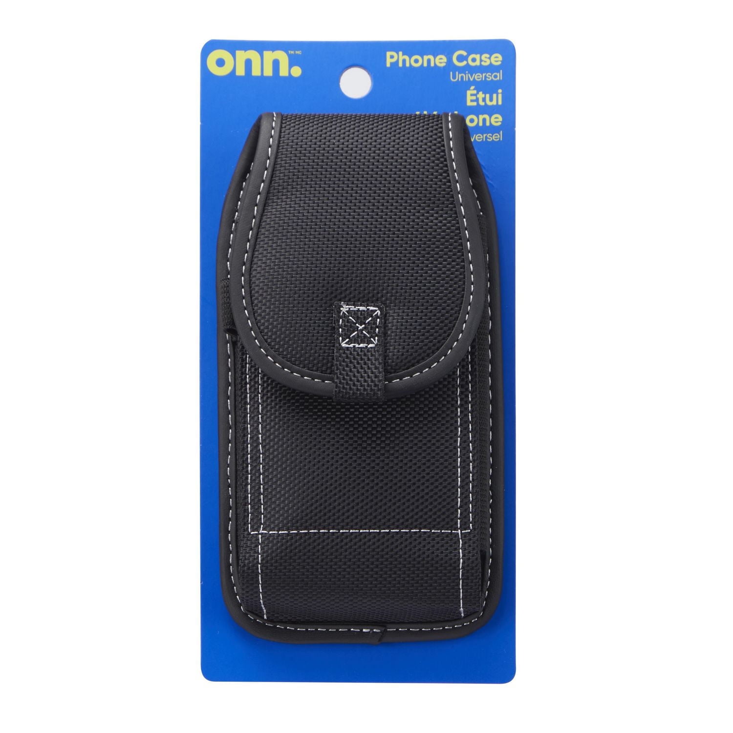 onn. Lightweight Universal Phone Case with Velcro Closure, Fits up to 6.1 in.