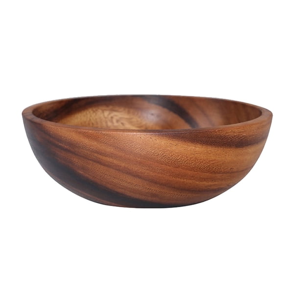 MesaSe Bowl Bowls Salad Wooden Wood Serving Fruit Food Soup Pasta Rice Dessert Dinnerware Container Snacks Large Holder Storage