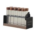 thumbnail image 3 of Tnarru Coffee Bean Seal Tubes Display Rack 21.5x9x8cm Portable Multifunctional for Efficient Portion Control Lightweight Wooden Base Long Tubes, 3 of 8
