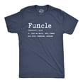 thumbnail image 1 of Mens Funcle Definition T Shirt Funny Graphic Uncle Family Tee Novelty Print (Heather Navy) - 4XL, 1 of 3