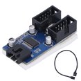 thumbnail image 4 of ANGGREK Computer Supplies,USB Motherboard Splitter 9Pin 1 To 2 PCB Expansion Chipset Board Computer Supplies,USB Motherboard Extension Splitter, 4 of 8
