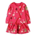thumbnail image 1 of AAMILIFE Little Maven Robe Décontractée pour Bébés Filles Automne Rose Jolies Robes à Motif pour Enfants Mignonne et Confortable Vêtements pour Enfants 2-11 Ans, 1 of 2