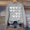 thumbnail image 3 of Yuyuzo Chandails en Molleton pour Femmes Décontractés Saint-Valentin Manches Longues Col Rond Ample Ajusté Mince Chandail Tops, 3 of 5