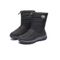 thumbnail image 4 of Bottes de Neige Femmes Hiver Doublées de Velours Chaudes Bottines Courtes Chaussures en Coton Imperméables, 4 of 5