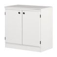 thumbnail image 2 of South Shore Morgan Small 2-Door Storage Cabinet, in Pure White, 2 of 14