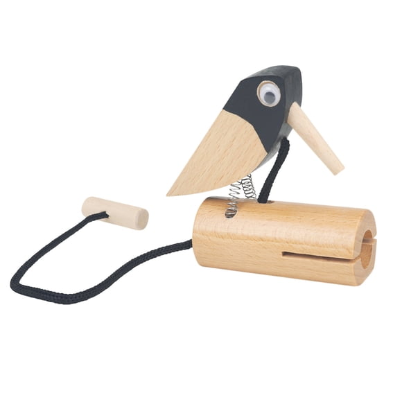 Sonnette Pic-Bois, Carillon de Porte Artisanal à Thème d'Oiseaux, Sonnerie Mélodieuse pour l'Entrée de la Maison, Fini Bois Naturel, Son de Frappe Unique pour l'Entrée de la Maison, Accent de Déco pour le Salon