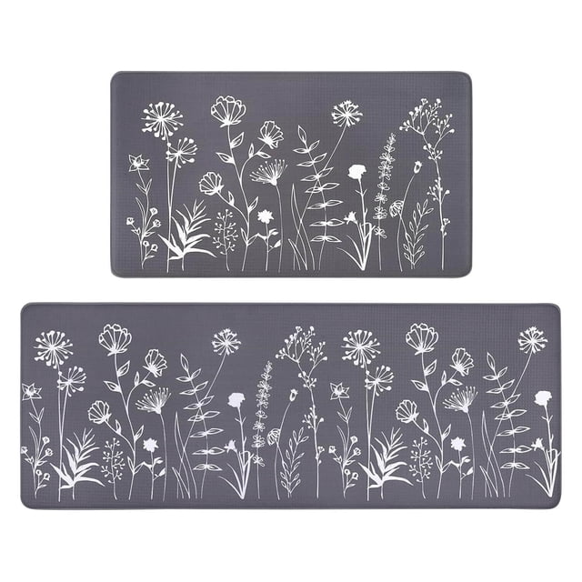 Product Category Carpet - Doormat Set for Front Door 2 Spring Flower Design Non- Home Mat Comfortable 16x43 inches