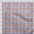 thumbnail image 3 of oneOone Silk Tabby Fabric Chevron Ikat Print Fabric By Yard 42 Inch Wide, 3 of 4