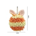 thumbnail image 3 of Rbaofujie Rabbit Ear Crown Chenille Hand Towel Cute Hanging Hand Wipe Ball Hand Towel Thickened Absorbent Hangable Multifunctional Hand Towel Homes for Sale, 3 of 6