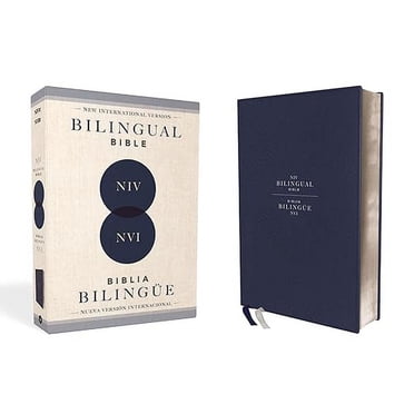 NIV/NVI Bible Bilingue, Leathersoft, Marine / NIV/NVI Biblia Bilinge, Leathersoft, Azul Ail (Édition Espagnole)
