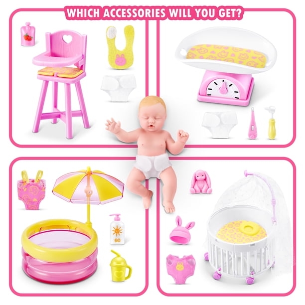 My Mini Baby Capsule mystère à Collectionner, Jouet pour Filles, bébé Miniature réaliste, Ensemble de Jeu et Accessoires (2 Capsules