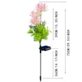 thumbnail image 3 of Artificial Flowers Outdoor Decorations Beautiful Flower Designs Solar Lighted Decorations Floor Lamps Patio Decor Lights, 3 of 4