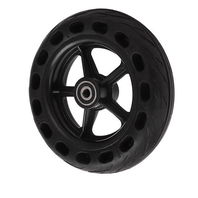 Pneus Solides de Scooter Électrique, Trous de Ruche d'Abeille Pneu de Scooter Électrique Résistant aux Chocs Caoutchouc Antidéflagrant de 8 Pouces pour Remplacement