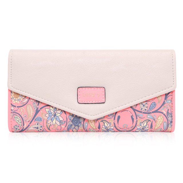 Elegant Flower Pattern Fresh Fashion Sweet Elegant Ladies Wallet Purse