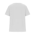 thumbnail image 5 of zanvin Haut pour Femmes, Cadeaux des Fêtes T-Shirt d'Été Surdimensionné Décontracté à Col Rond à Manches Courtes à Imprimé Floral Ample, 5 of 5