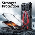 thumbnail image 4 of Étui de Protection pour iPhone 15 Pro Design Voiture de Sport Métal+étui avec Film Écran, 4 of 5