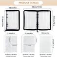 thumbnail image 2 of Organisateur de Rangement pour Autocollants, Album Classeur à Fermeture Éclair pour Collection d'Autocollants, Livre de Collection d'Autocollants Réutilisable pour Adulte avec Papier de Démoulage Vierge et Pochette, Album d'Autocollants A5 pour Collectionner des Autocollants, 2 of 6