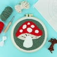 thumbnail image 4 of UNIQUE CREATIV CRAFT Punch Needle Kit - Mushroom, 1 pc, Age 8+, Intermediate, 20 × 20 cm (7.9 in), 4 of 4