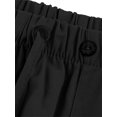 thumbnail image 4 of MAWCLOS Men Trousers Elastic Waist Sweatpants Drawstring Pants Baggy Party Solid Lounge Black L, 4 of 9