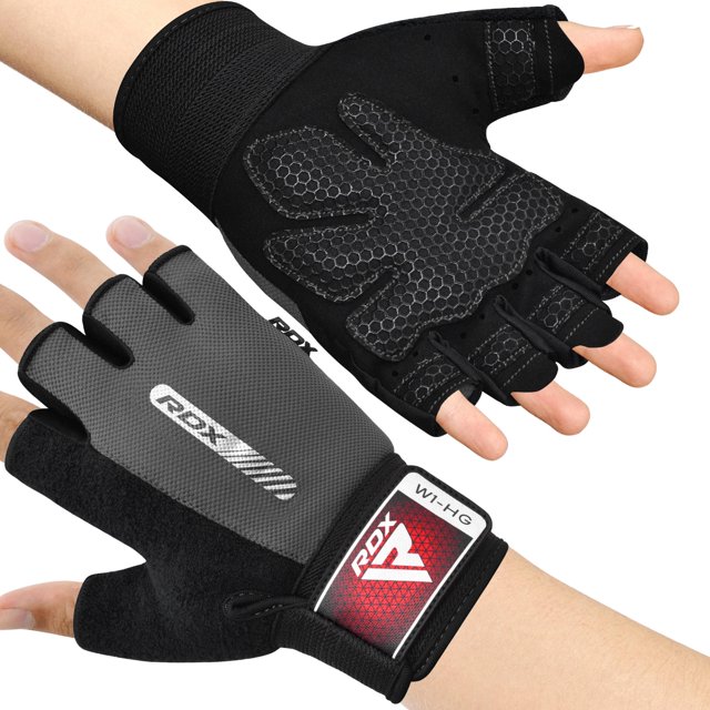 RDX Weight Lifting Gloves Gym Fitness Workout, Anti Slip Padded Full Palm Protection-Ultra Ventilated Training Cycling Rowing