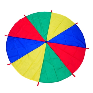 Miangastore Kindergarten Rainbow Parachute Toy Cooperative Team Game Toy Kids Parachute with Handles
