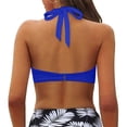 thumbnail image 2 of Women Bikini Top Push Up Swimsuit - Removable Padded Bra for Beach and Pool with Adjustable Support, 2 of 5