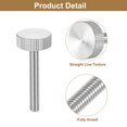 thumbnail image 4 of Unique Bargains Vis Moletées pour Pouce M6x40mm, Lot de 5 Boulons Plats à Tête Moletée en Acier Inoxydable 304, 4 of 5