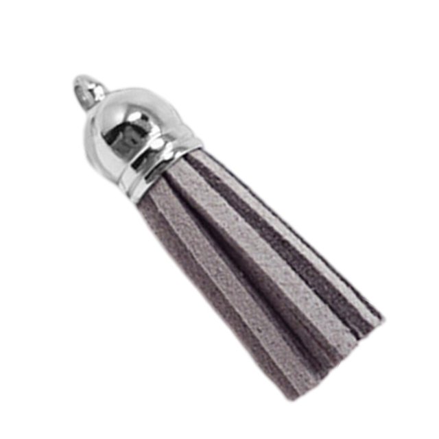 28 Pieces Keychain Charms Creative Delicate Keyring Pendant Tassels Simple Handbag Decor Tassel Craft Decoration DIY Accessory Light grey