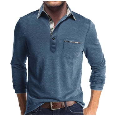 AherBiu Chemises de Golf pour Hommes à Manches Longues Séchage Rapide Extensible Chemise Légère Automne Hiver Athlétique Décontractée Chemises à Boutons