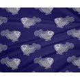 thumbnail image 4 of oneOone Tissu Polyester Lycra Poisson à Blocs Imprimés 1 Yard 56 Pouces de Large, 4 of 4