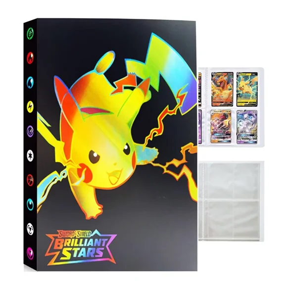 Card Binder for Trading Cards, Collection Card Albums,Trading Card Storage Binder,4-Pockets Hold 240 Cards-FL11