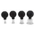 thumbnail image 2 of Glass Cupping Set, 4pcs Wide Application Black Glass Facial Cuppings Lightweight  For Therapy, 2 of 8