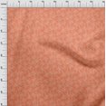 thumbnail image 4 of oneOone Cotton Poplin Twill Orange Fabric Asian Block Craft Projects Decor Fabric Printed By The Yard 56 Inch Wide, 4 of 4