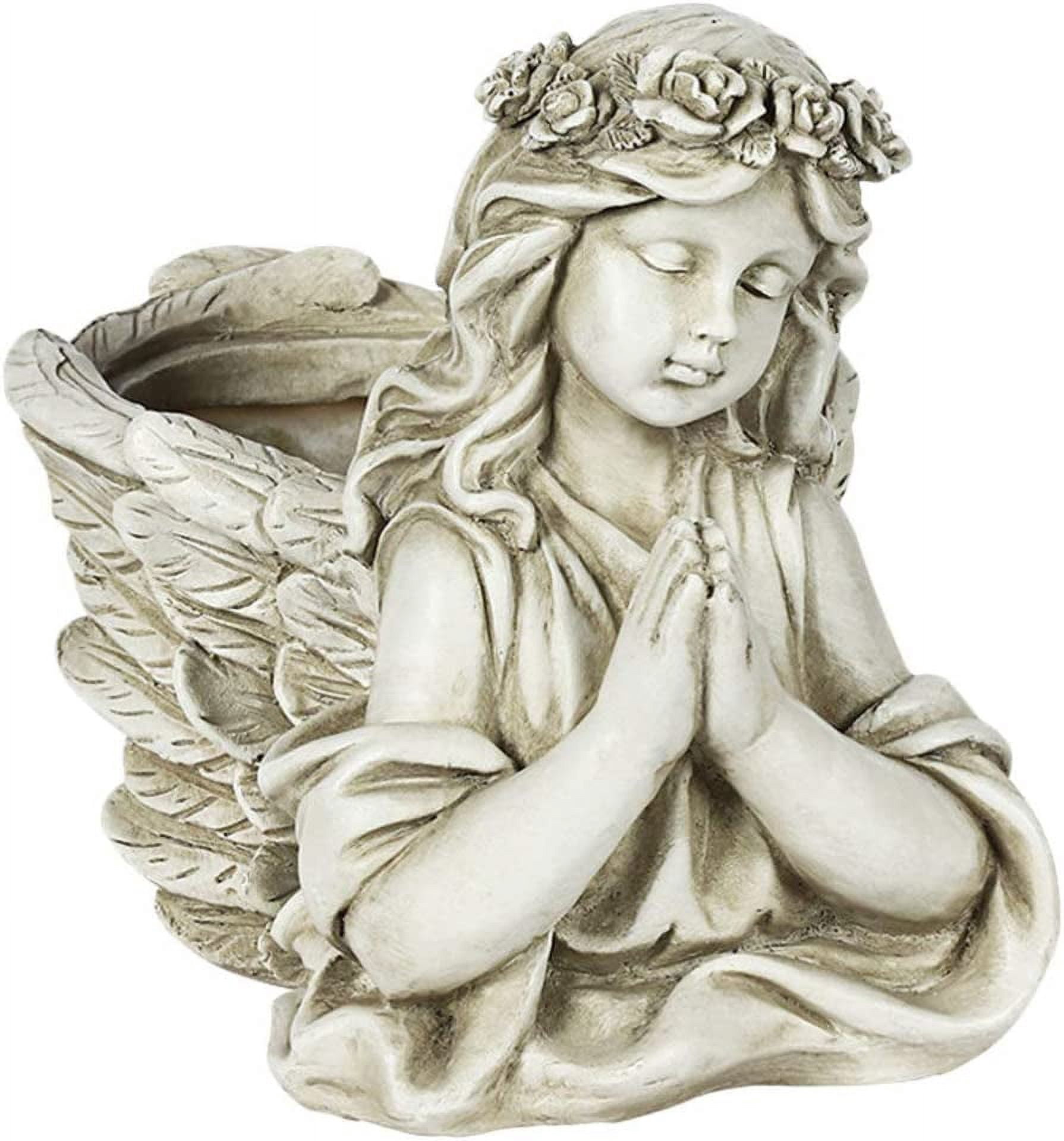 Jinsinto Angel Statue Plant Pot Head Planter Succulent Plant Pot Human Flower Pot Creative Succulent Planter
