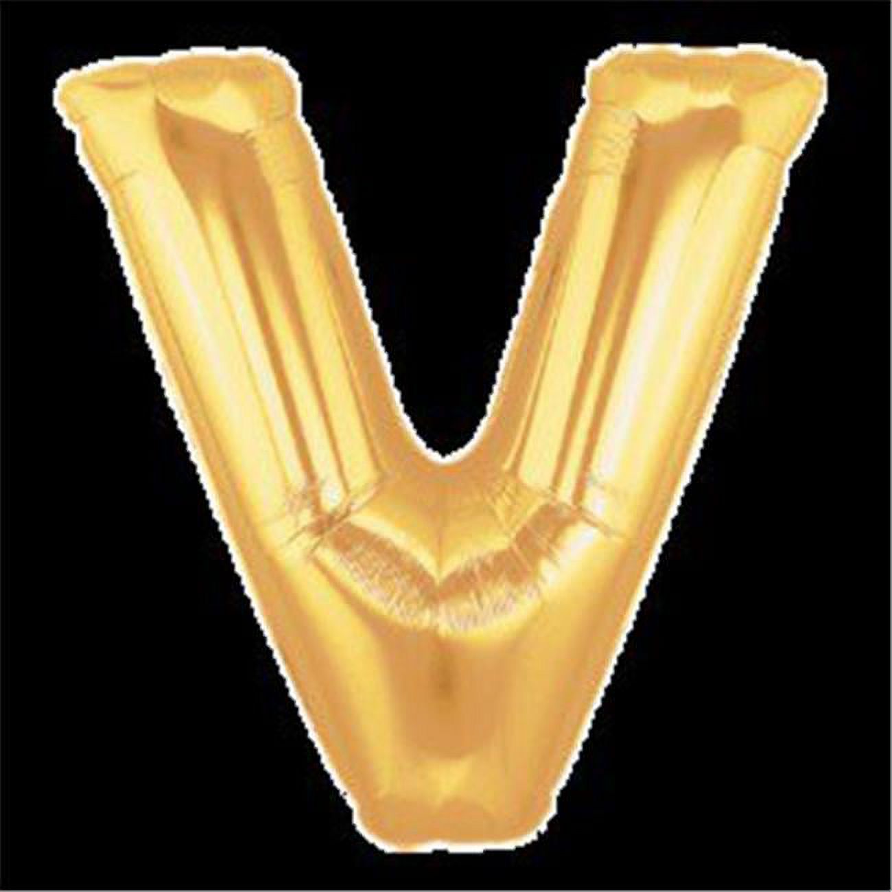 Loftus International B1-5923 Megaloon Letter V Gold Balloon